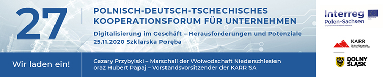 Einladung zum 27. Polnisch-Deutsch-Tschechischen Kooperationsforum für Unternehmen am 25. November 2020