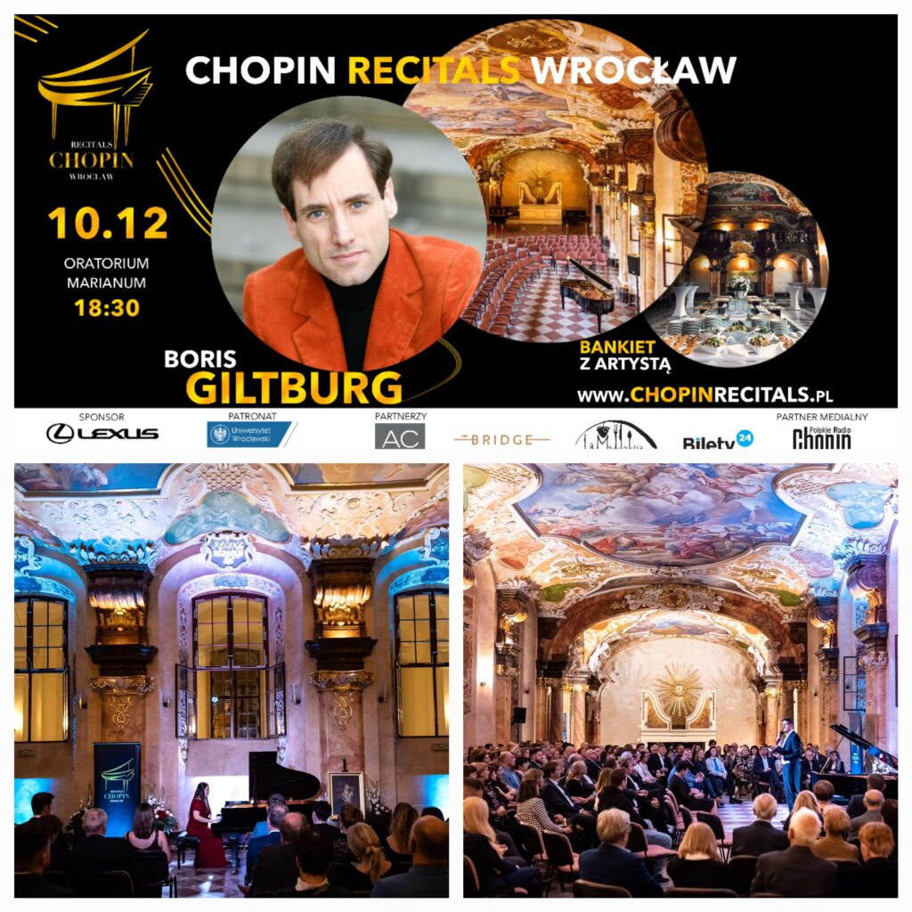 Einladung von unserem Mitglied CHOPIN RECITALS zum Sonderkonzert am 10. Dezember um 18:00 Uhr