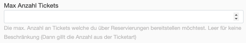 easy-tickets-app max anzahl event leer