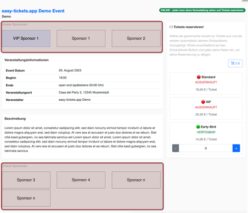 sponsoren vvk online seite