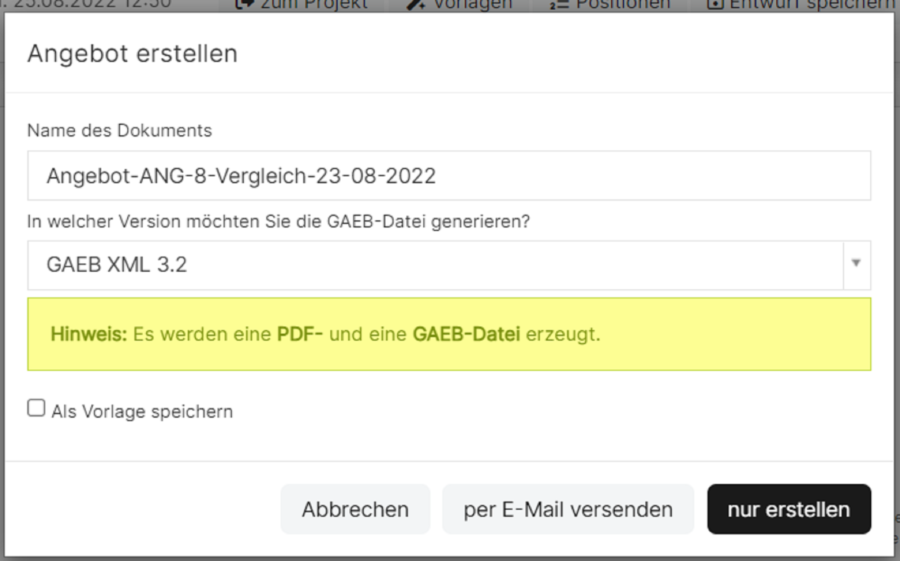 Mit HERO an öffentlichen Ausschreibungen teilnehmen und GAEB nutzen Bild: Mit der HERO Software GAEB-Dateien und PDF erstellen