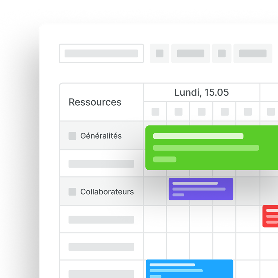 Image: Diagrammes de Gantt dans le logiciel Planifiez et gérez les chantiers