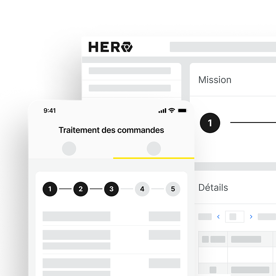 Image: Logiciel pour traitement commandes Gestion des chantiers avec HERO Software
