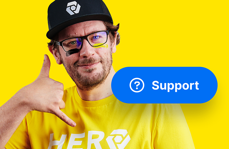 Bild: Hero Support Kontakt aufnehmen