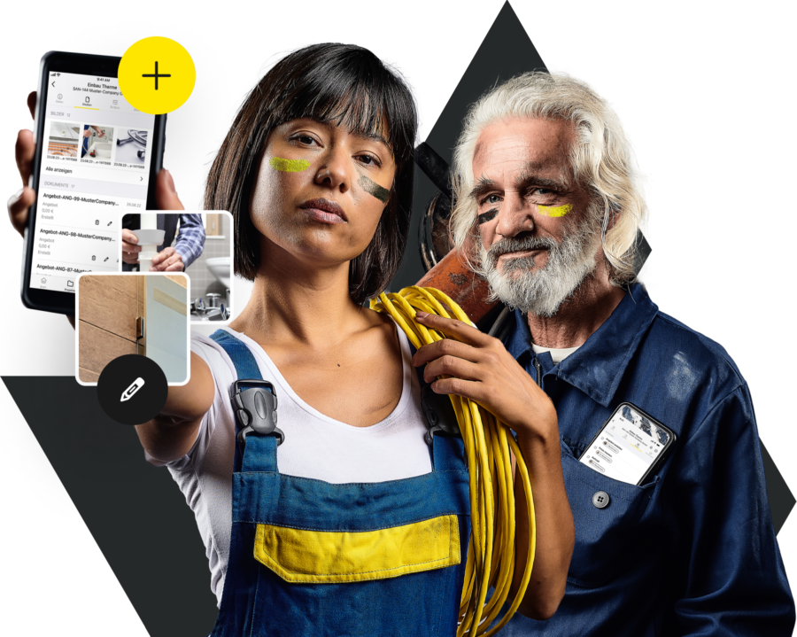 Mit der HERO App hast du dein Büro immer in der Hosentasche dabei Bild: Die Hero App für Android und iOS