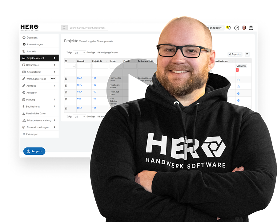 Schau dir alle Features von HERO an! Bild: Hero Features im Video erklärt