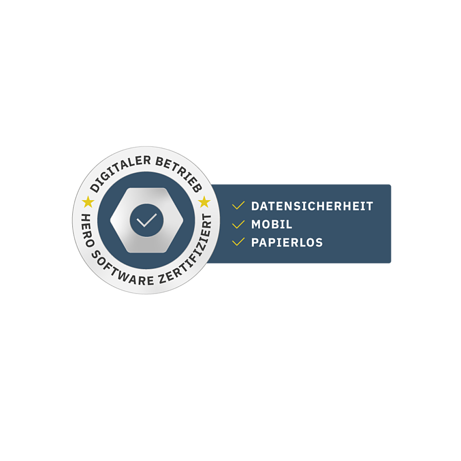 Setze das HERO Siegel direkt auf deiner Website ein Bild: Hero Ambassador Siegel