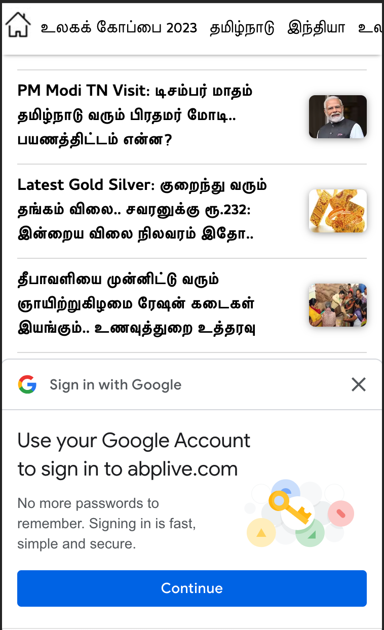 ABP Nadu Google Login