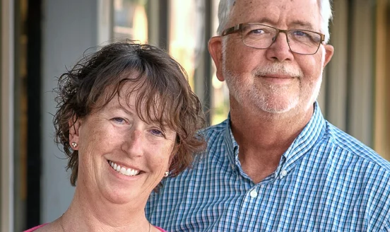 Amy Duncan and Mark Davitt, founders of the Indianola Independent Advocate