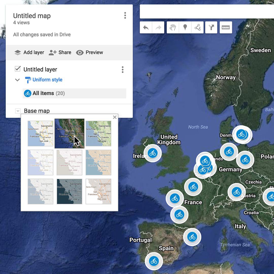 Mapa de Portugal - Mapa do Google Maps, o qual tem como propósito