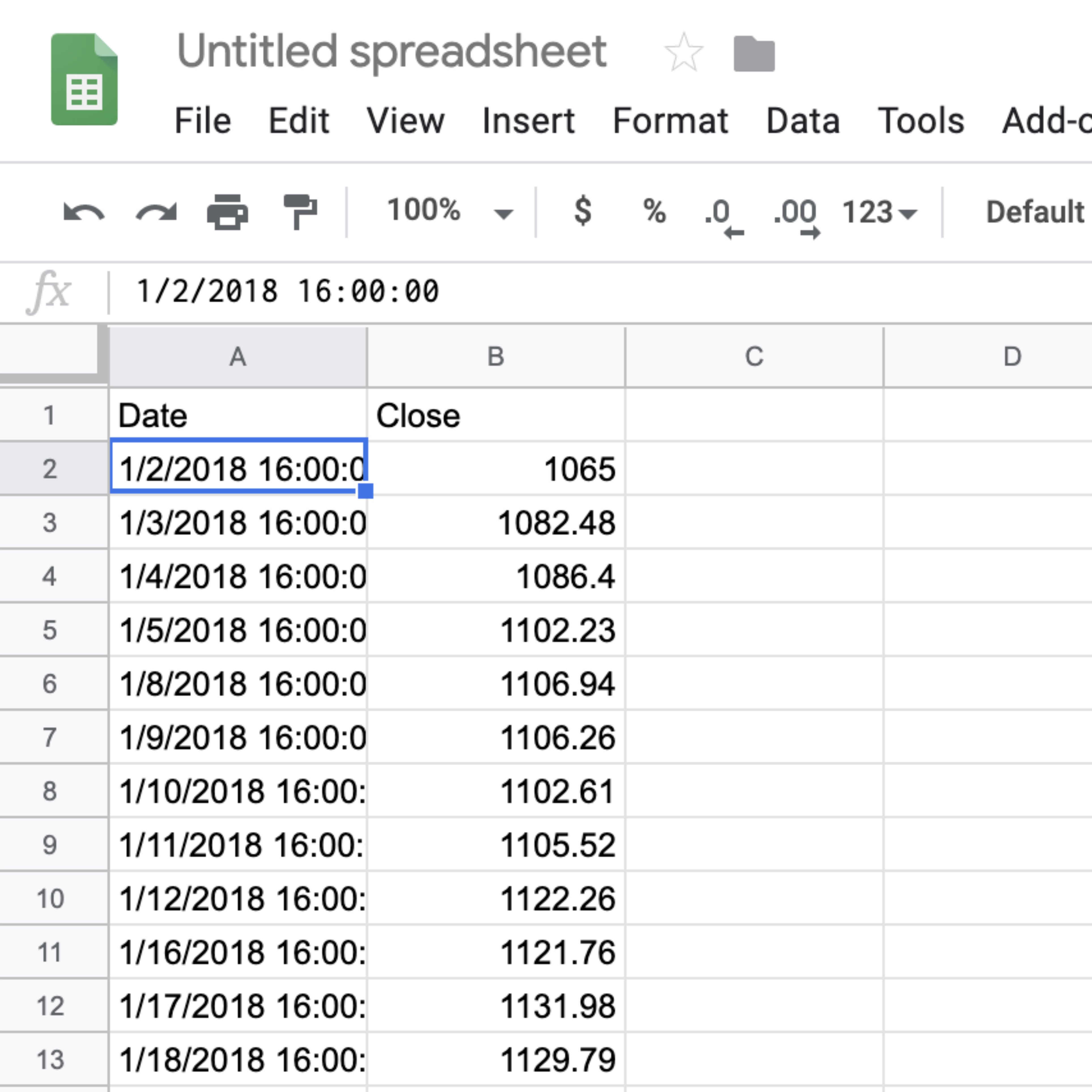 Make a High-Low-Close Stock Market Chart in Excel