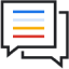 Speech bubbles icon