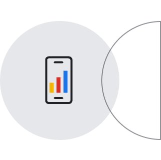 Smartphone mit Diagrammsymbol