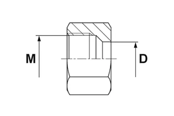 Walterscheid™ mutter for DIN 2353 koblinger, karbonstål