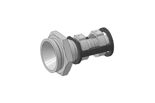 BURGACLIP-ende med GZ UNF til hurtigkobling, stål, type 54747