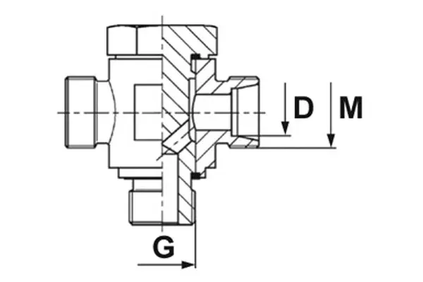 Reguliuojamas trišakis prisukamas BANJO TH-BE, nerūdijantis plienas