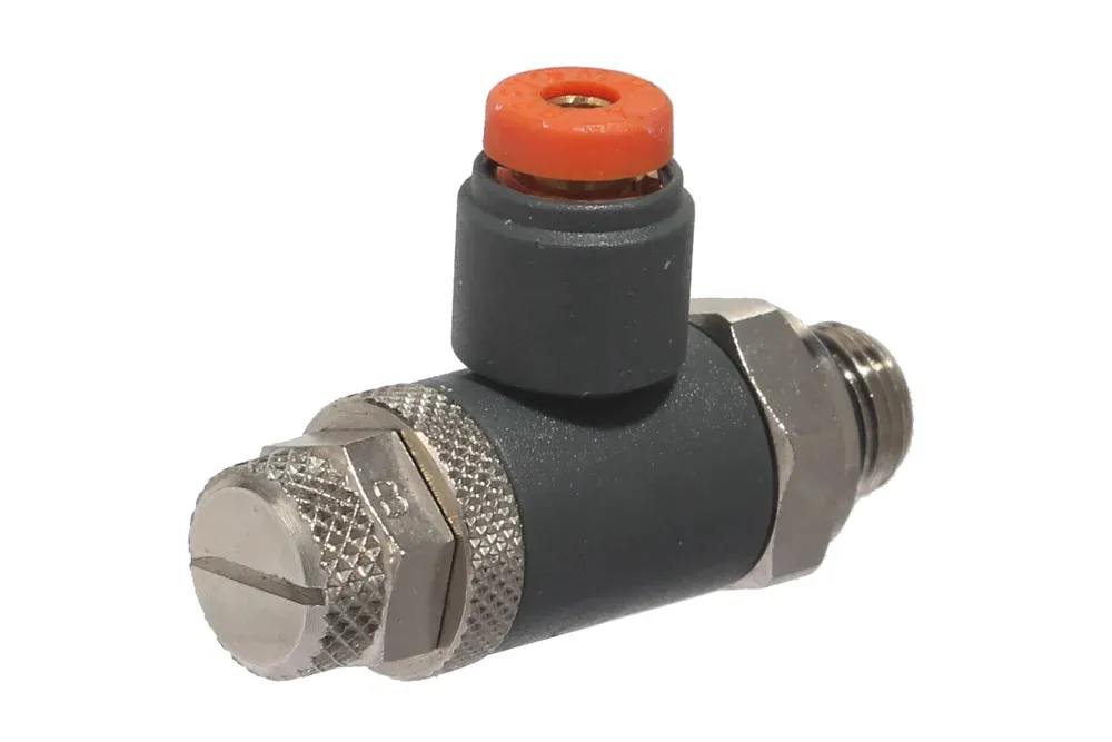 Pneumatinis droselinis plastikinis vožtuvas MRF T/B