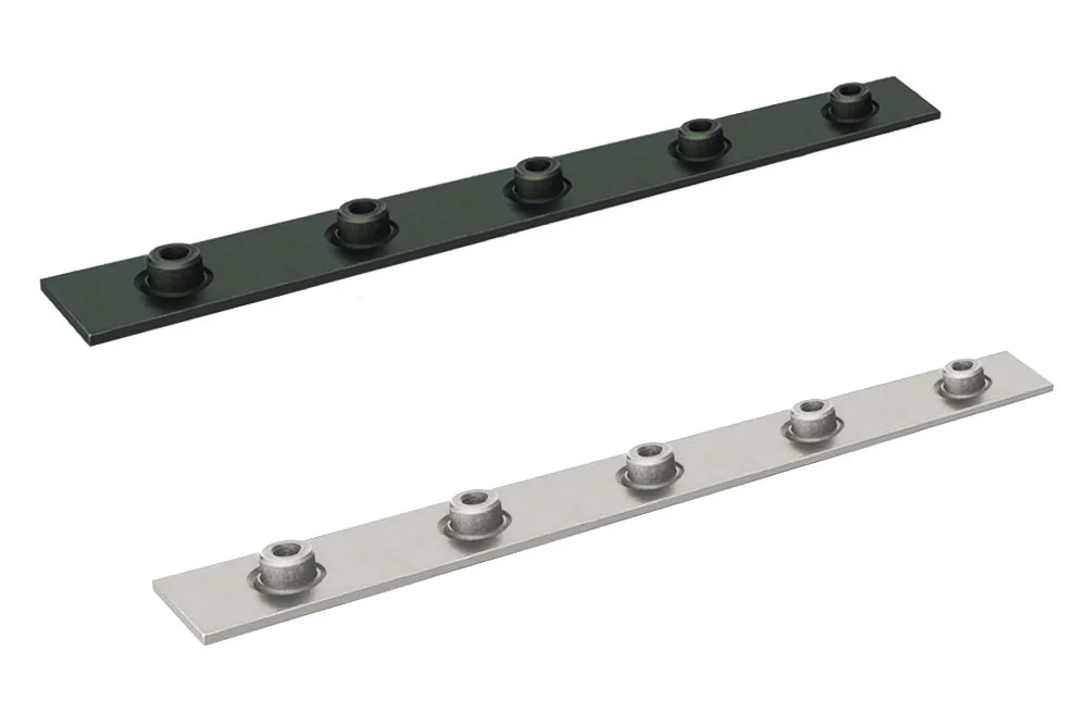 Apatinė daugkartinė plokštelė DIN 3015 dvigubam laikikliui