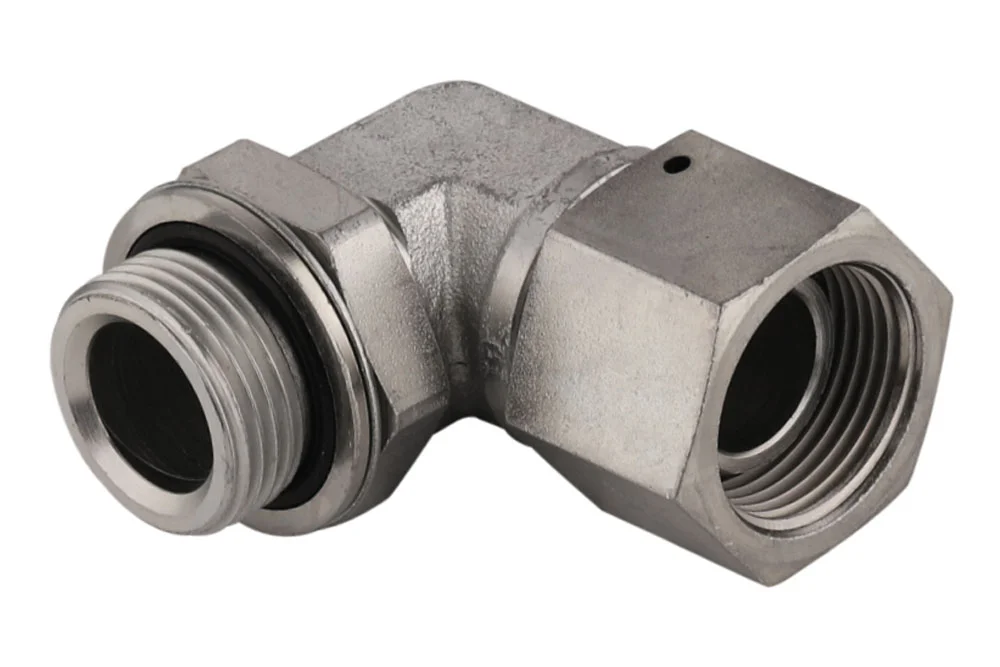 Adapteris – 90° alkūnė GZ BSP/GW BSP reguliuojama, anglinis plienas, tipas A114N