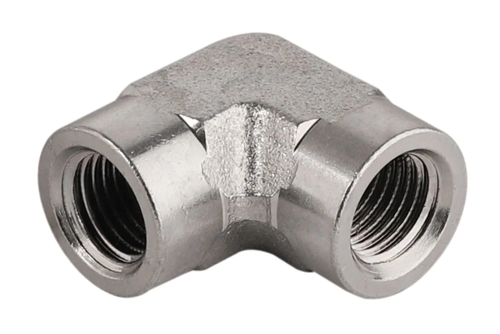 Adapteris 90° su vidine NPT sriegtimi, nerūdijantis plienas, tipas A306