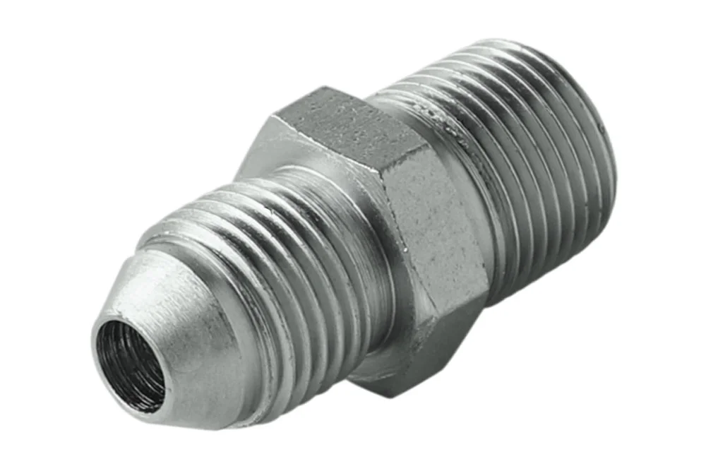 Adapteris – nipelis JIS Komatsu GZ METRINIS x GZ BSPT, anglinis plienas, tipas A503