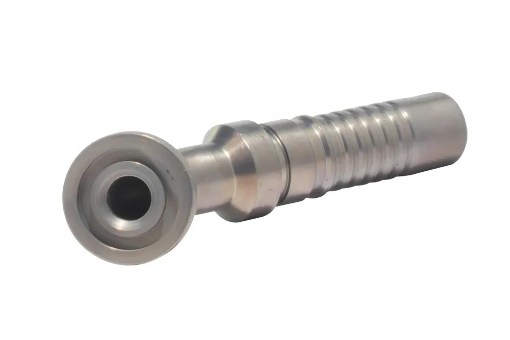 45° flanšinis antgalis INTERLOCK SAE 6000, anglinis plienas