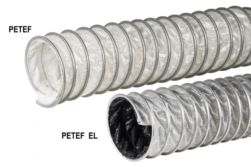 Ištraukimo žarna agresyviems chemiškai garams ir dujoms GRIPFLEX PETEF, GRIPFLEX PETEF EL