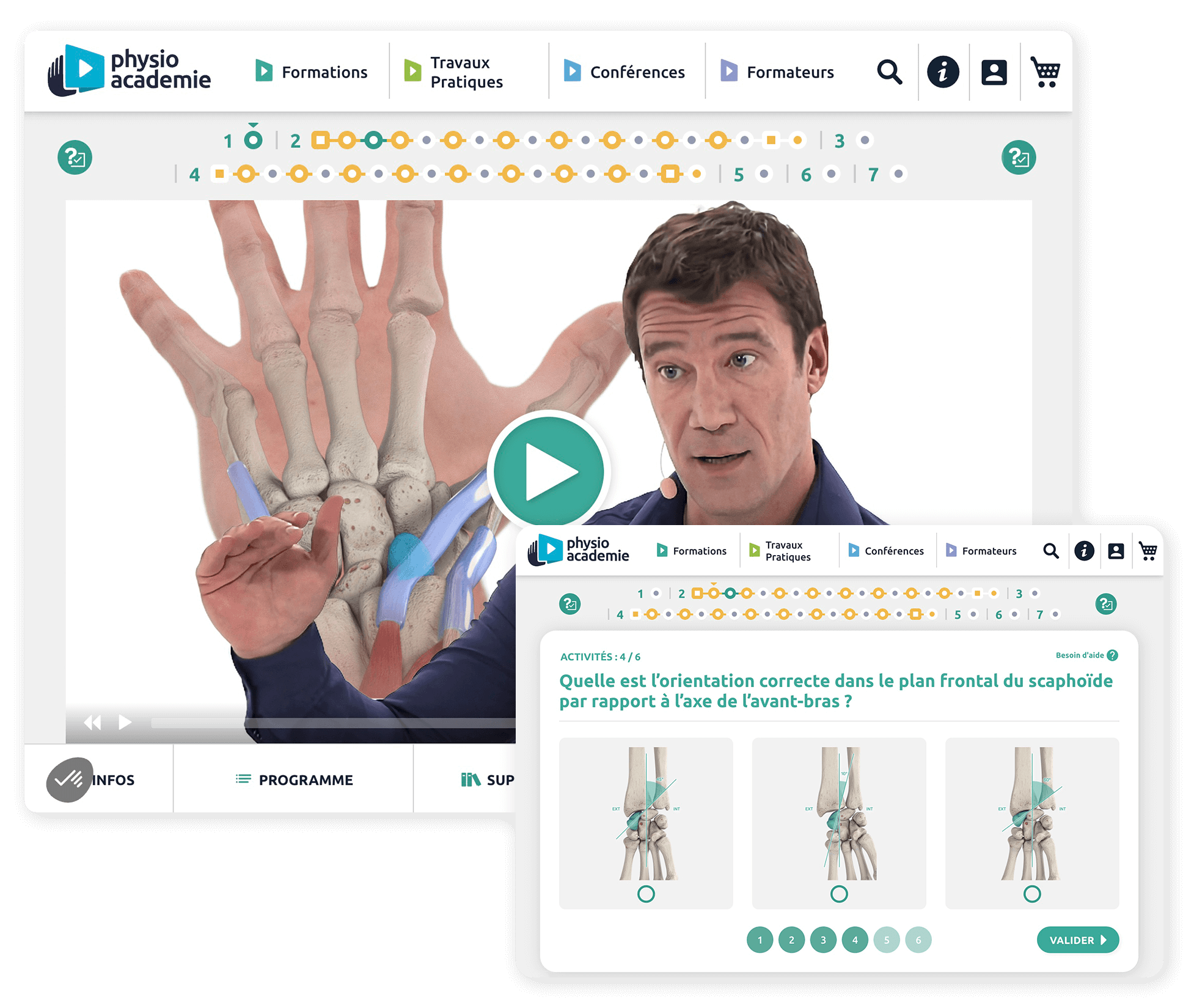 Découvrez nos formations en ligne avec activités pédagogiques interactives.