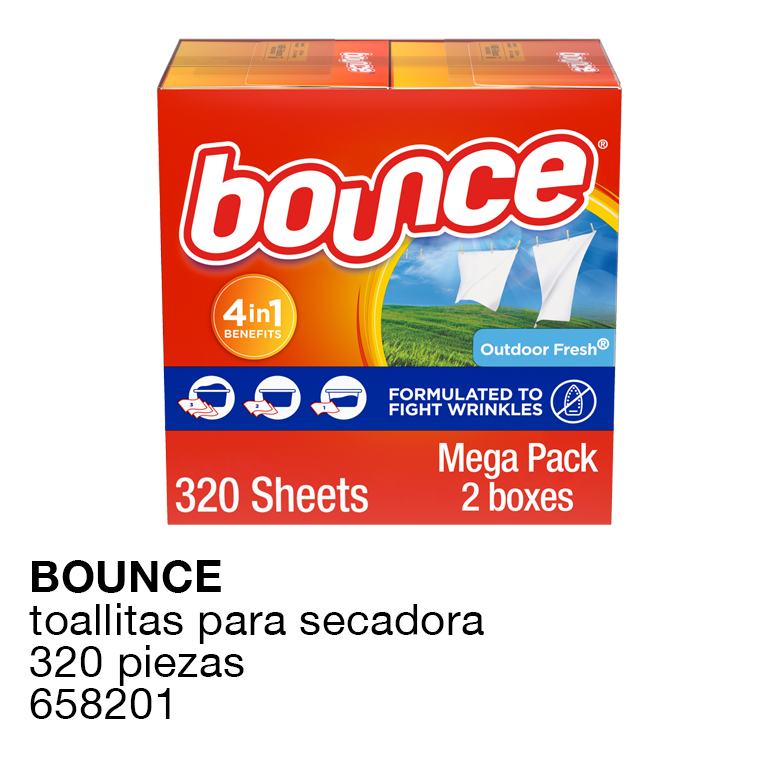 Toallitas Secadora Bounce 320