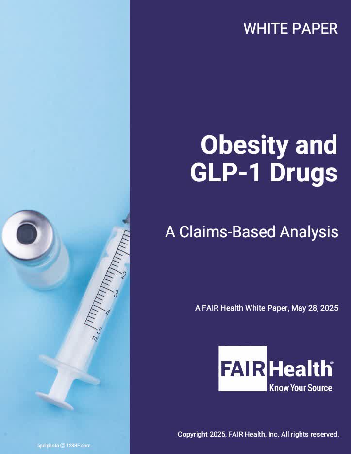 Use of GLP-1 Drugs to Treat Overweight or Obesity Increased 587 Percent  from 2019 to 2024, According to New FAIR Health Study