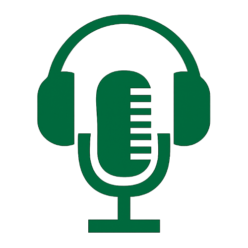 Ein Icon bestehend aus Mikrofon und Kopfhörer.