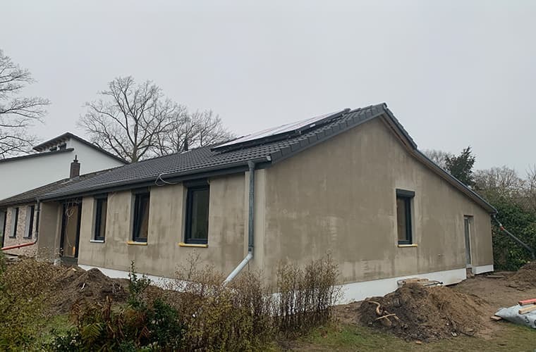 So sah das Haus während der Sanierung aus Haus während der Sanierung