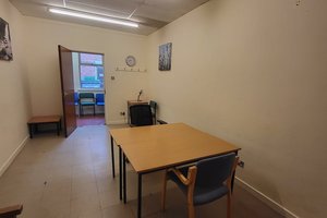 The downstairs meeting room