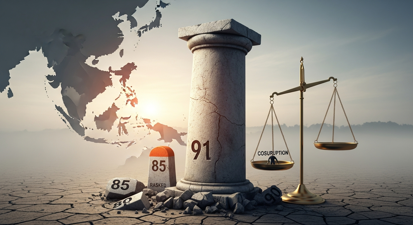 インド、腐敗認識指数91位に後退！スコア39点の衝撃とアジア太平洋地域の課題