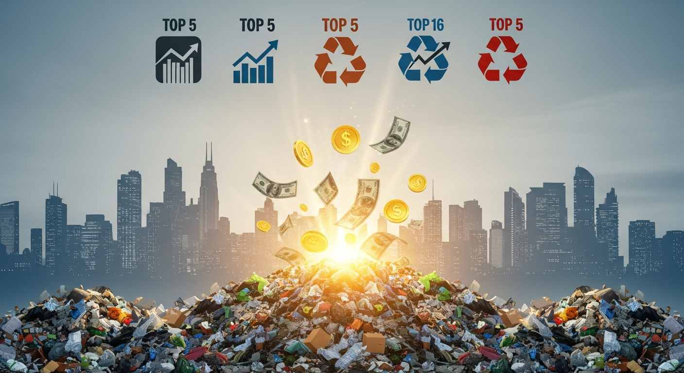 「ゴミがお金になる」 landfill(埋立地)ビジネスのトップ5企業:安定成長と隠れた収益性の秘密