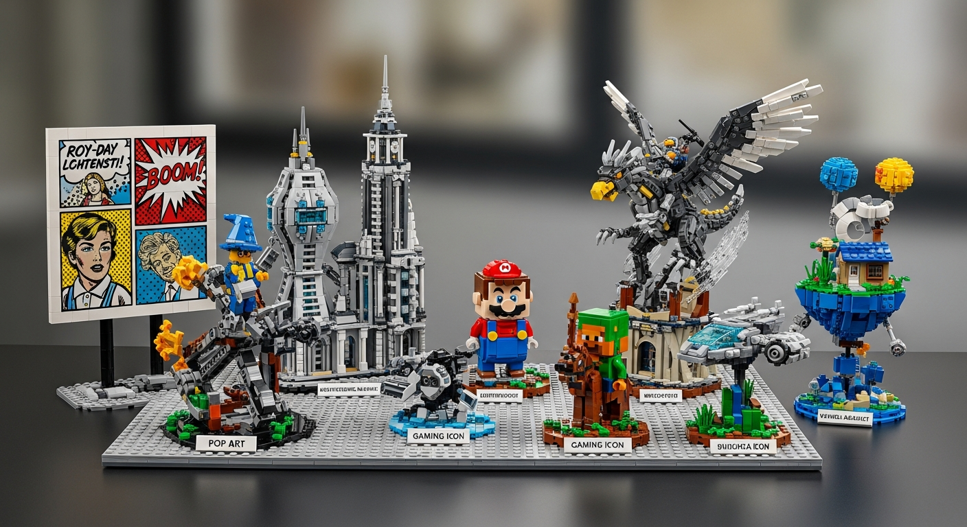 レゴで再現!2026年1月注目のクリエイティブ作品5選:ポップアートからゲームまで