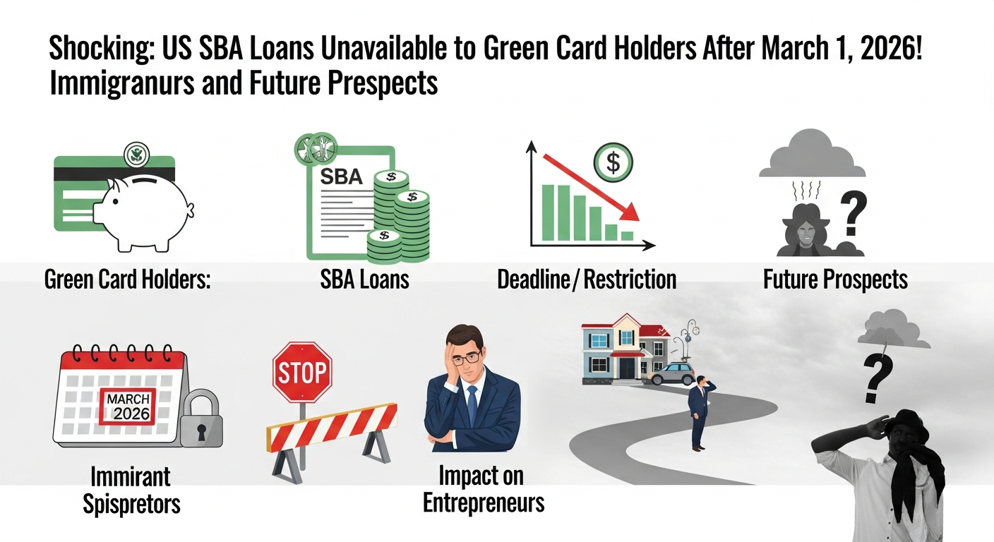 米国SBAローン、グリーンカード保持者の利用資格を2026年3月より廃止：移民起業家への影響と今後の戦略