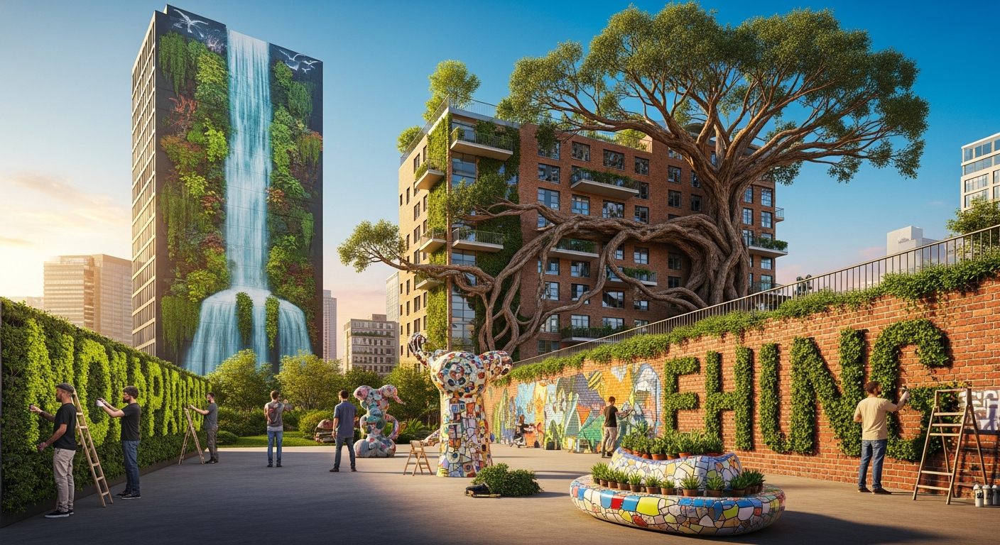 都市に息づくアート:自然をキャンバスにした新時代のクリエイターたち