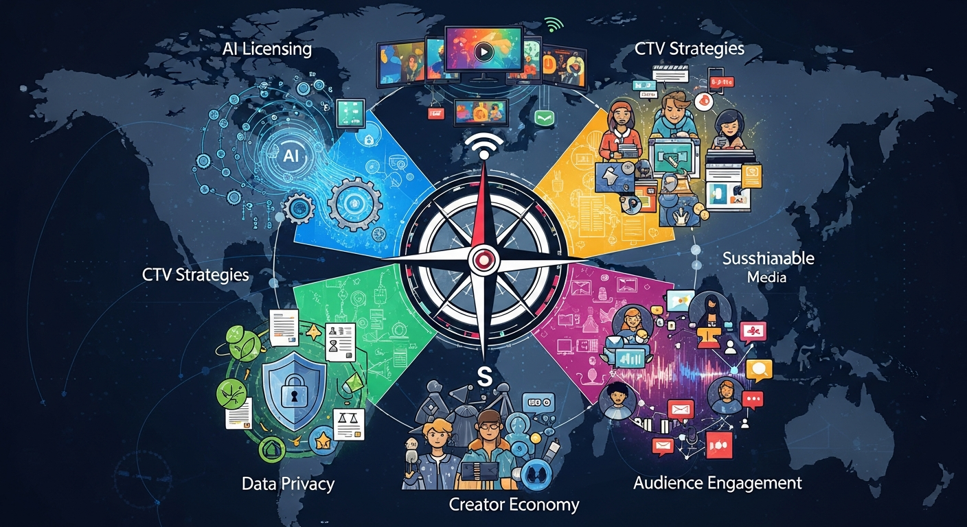 2025年メディア業界の未来予測:AI、CTV、透明性強化で進化する戦略