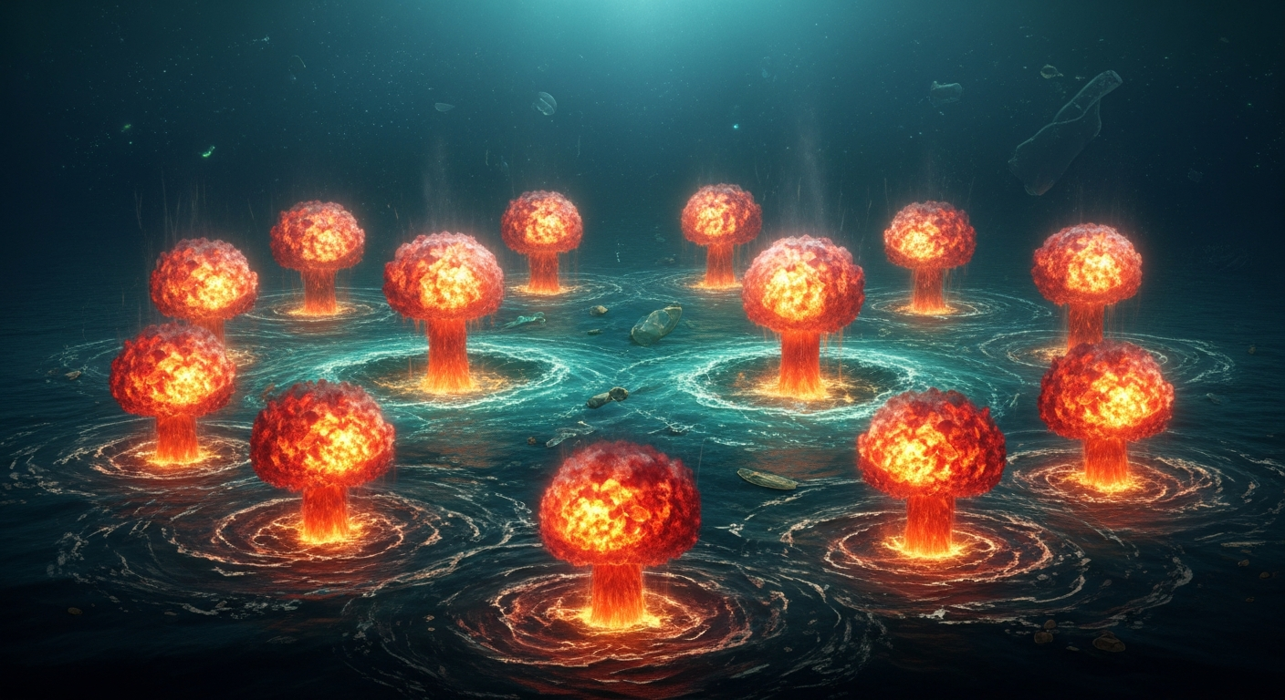 2025年、深海は記録的熱量を吸収:広島型原爆12発分のエネルギーが毎秒海へ