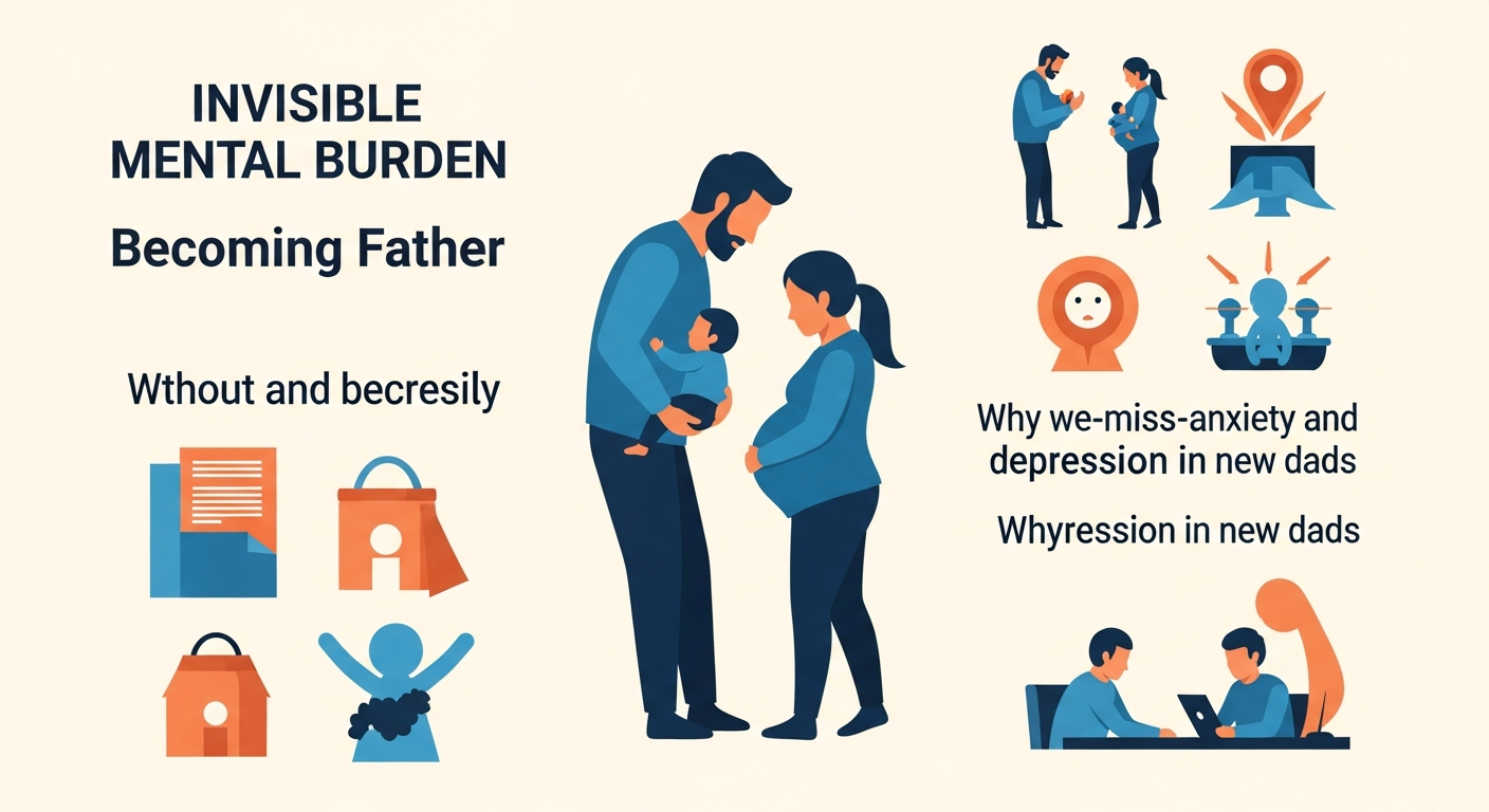 父親になることの「見えない」精神的負担：見過ごされがちな不安とうつ病のサインと家族への影響