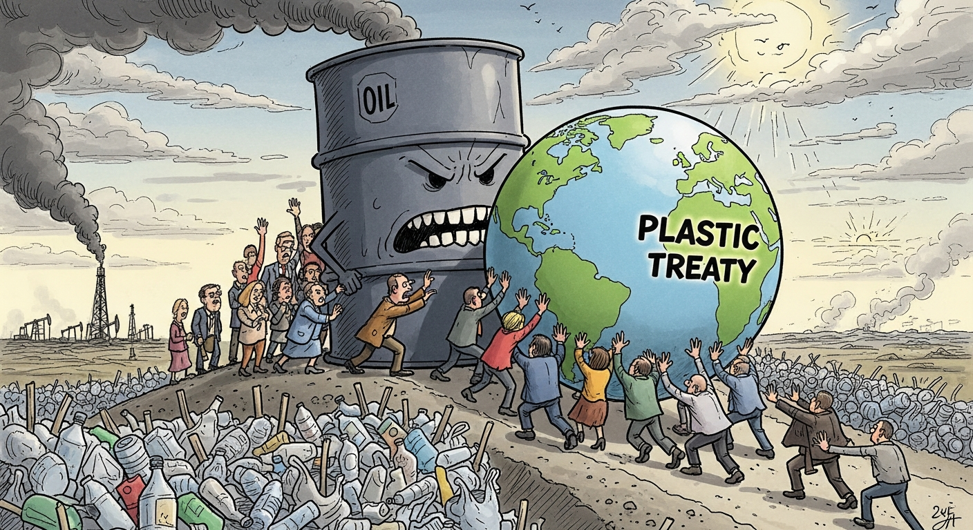 プラスチック規制条約、石油産出国が交渉を阻む:生産抑制の壁