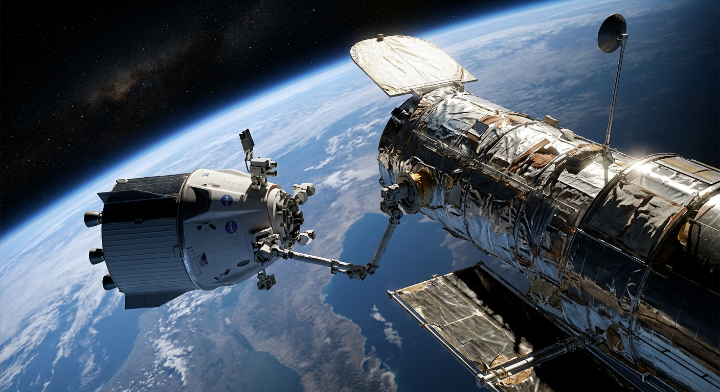 NASAが挑む「宇宙の救出劇」:30億円の無人宇宙船が老朽化した望遠鏡を救える理由