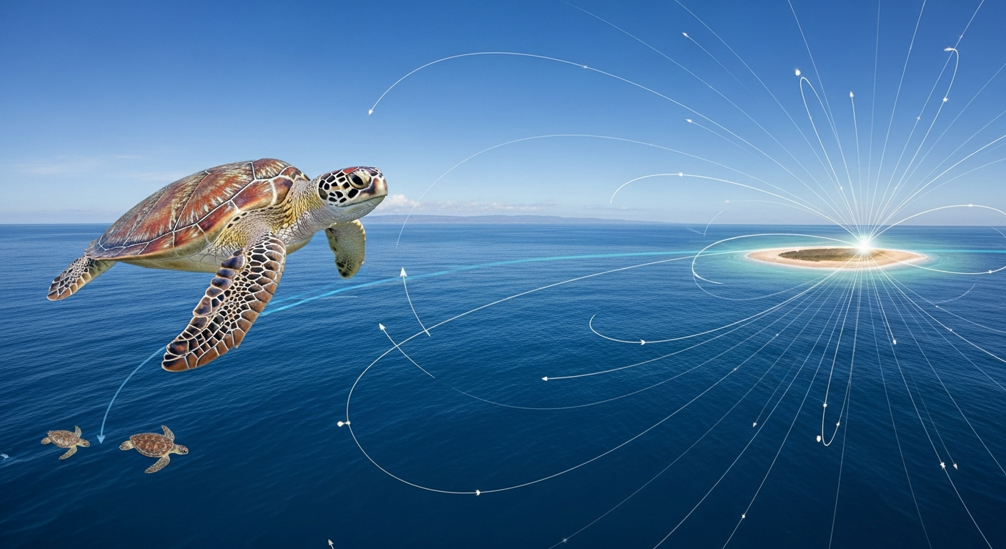 なぜウミガメは数十年かけて「故郷の浜」に戻れるのか？驚異の磁気ナビゲーションの仕組み