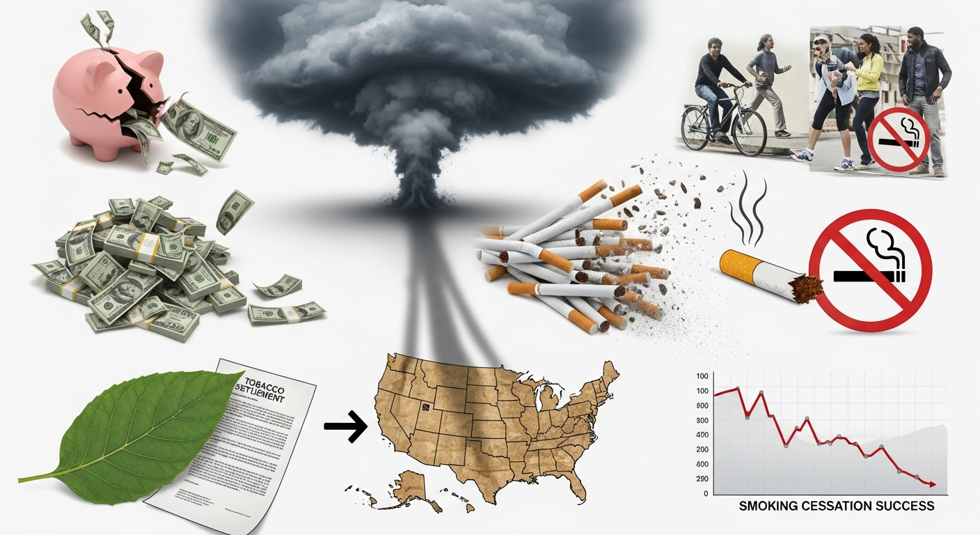 タバコ和解金が消える? 禁煙成功の裏で、アメリカ州財政に迫る1000億円超の危機