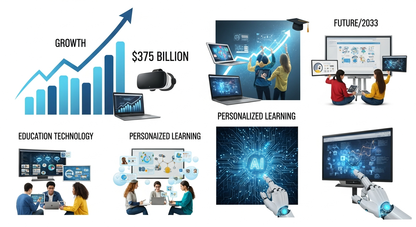 教育テクノロジー市場、2033年までに3750億ドル規模へ – 個別学習とAIの進化が鍵