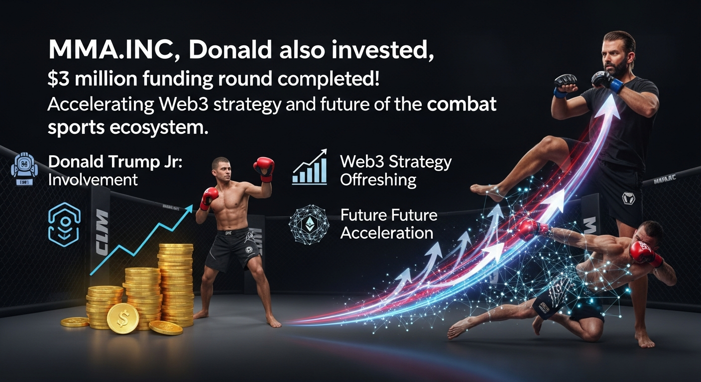 MMA.INC、ドナルド・トランプ・ジュニアも出資し300万ドルの資金調達完了!Web3戦略と格闘技エコシステムの未来を加速