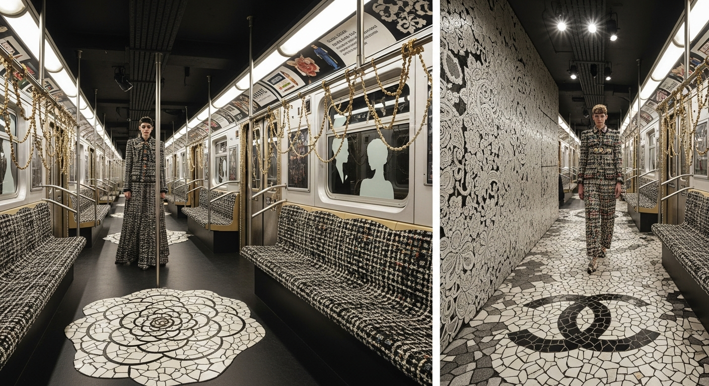 シャネルがNY地下鉄をジャック！職人技とNYの混沌が融合したメティエダール2026年コレクションの衝撃