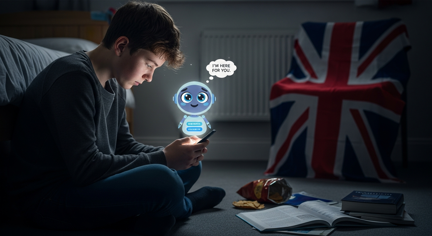 AIセラピーボットに頼るイギリスのティーンエイジャー:デジタル時代のメンタルヘルス支援の功罪