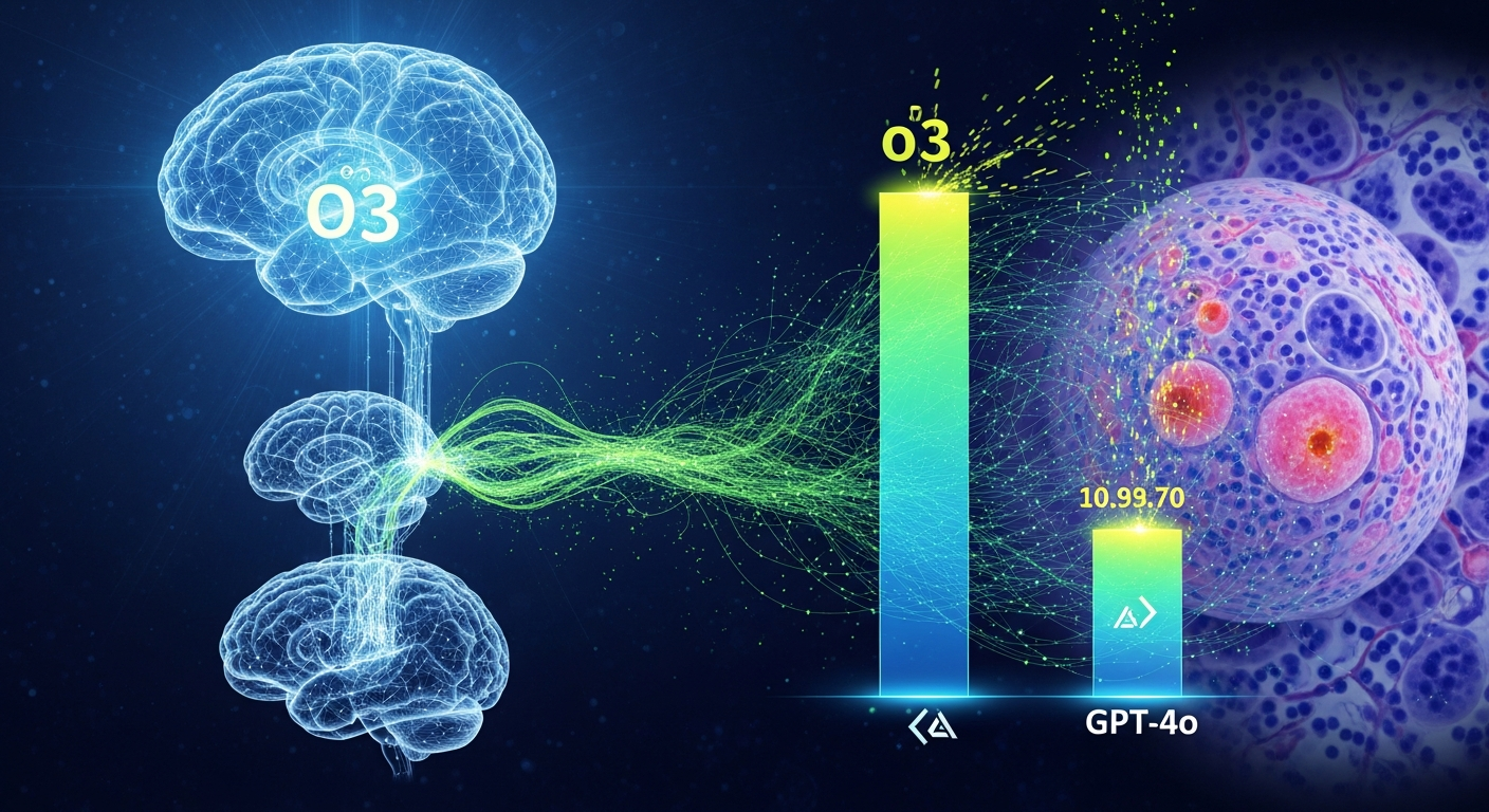 AI進化の衝撃:最新LLM「o3」は病理診断でGPT-4oを凌駕するも、精度と速度の課題も浮き彫りに